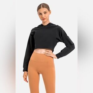 Long Sleeve Cropped Sports Hoodie